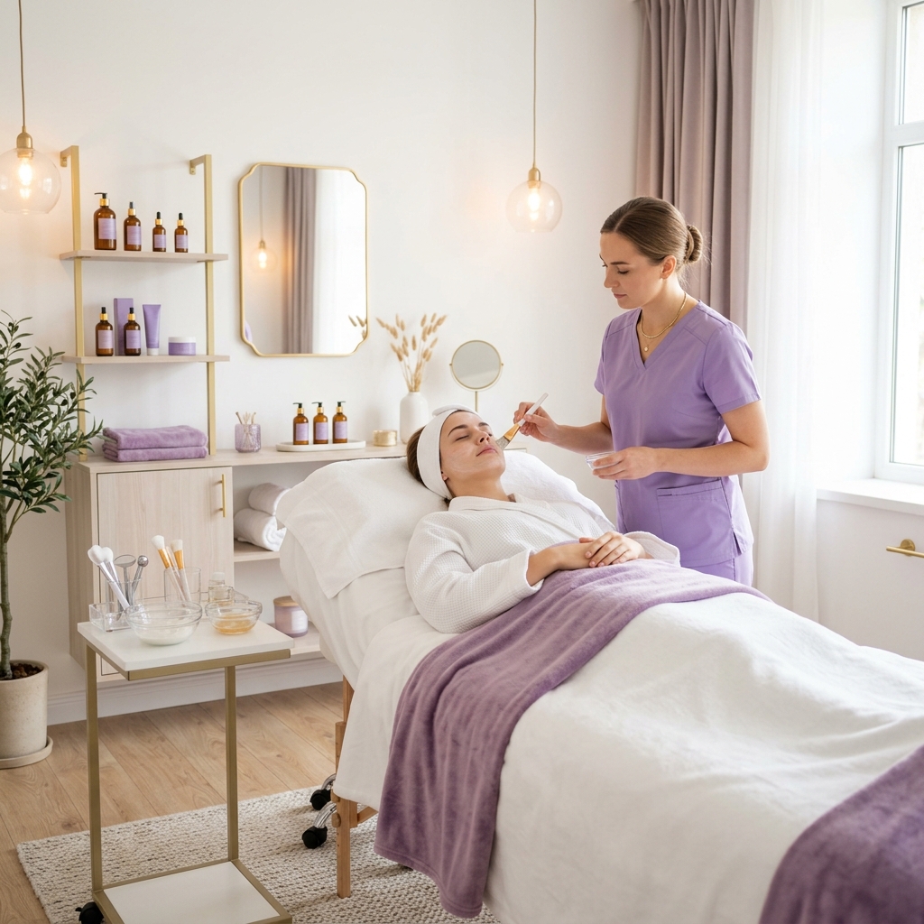 First facial in a beauty salon in Tampere